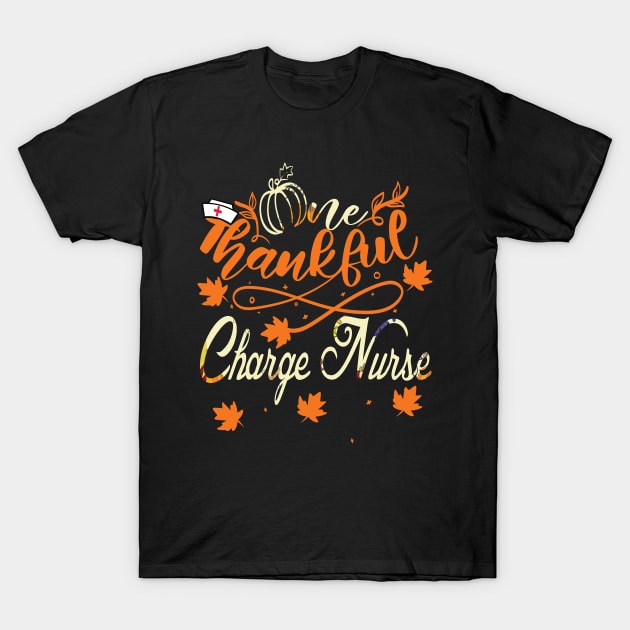 one thankful charge nurse thanksgiving gift T-Shirt by DODG99